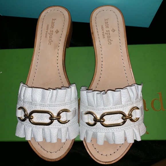 Kate Spade Tumbled Leather Sandals - Picture 1 of 5